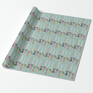 Minimalistische Kerzen mit schmal zulaufender Form Geschenkpapier
