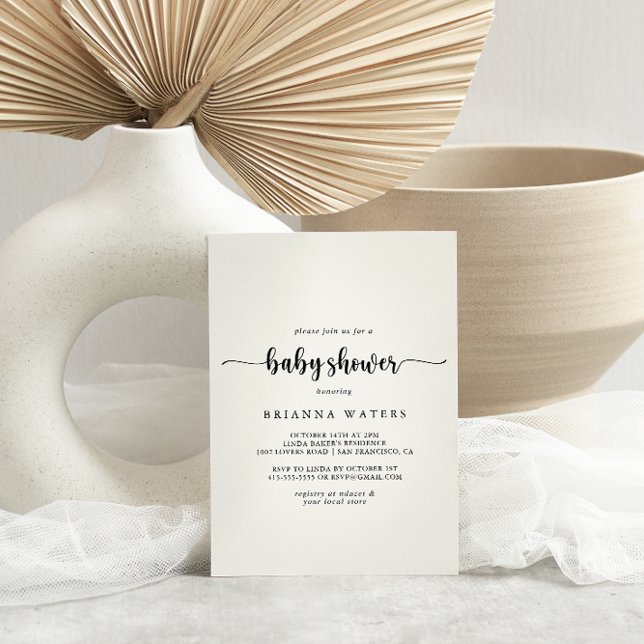 Minimalistische Kinderdusche Einladung (Von Creator hochgeladen)