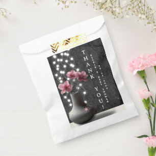 Minimalistische Kirschblüten-Blumen-Baby-Shower Geschenktütchen