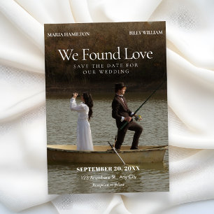 Minimalistische Klassische Romanische Foto Hochzei Save The Date