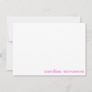 Minimalistische klassische Typografie Benutzerdefi Mitteilungskarte