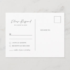 Minimalistische klassische uAwg Postkarte