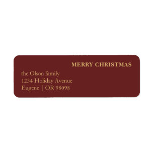 Minimalistische klassische Weihnachts-Rote Rücksen