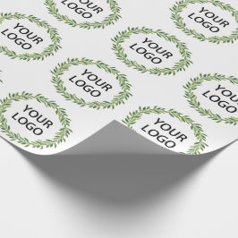 Minimalistische Kleider-Logos Winterthema Business Geschenkpapier