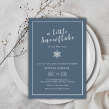 Minimalistische kleine Schneeflocke Winter Baby Du