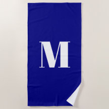 Minimalistische kobaltblaue Monogramm