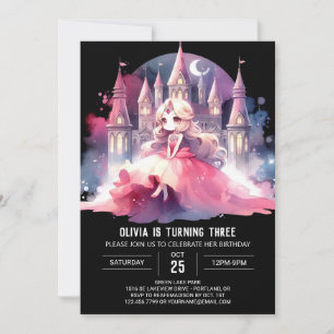 Minimalistische Königin Princess Birthday Einladung