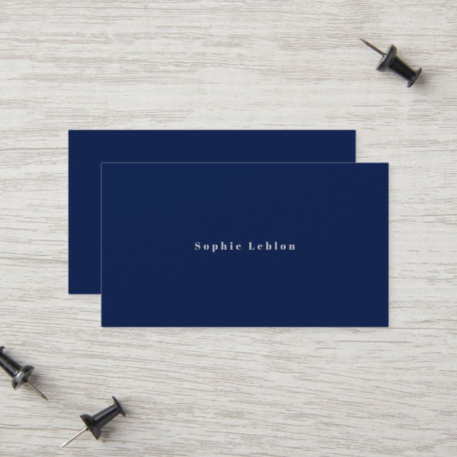 Minimalistische Kontaktkarte mit modernem Schrifta Telefonnummerkarte (Vorderseite/Rückseite Beispiel)