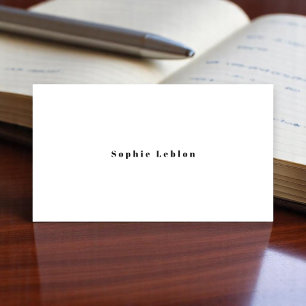 Minimalistische Kontaktkarte mit modernem Schrifta Telefonnummerkarte