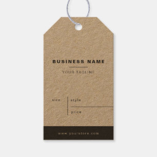 Minimalistische Kraft Paper Business Price Hang Ta Geschenkanhänger