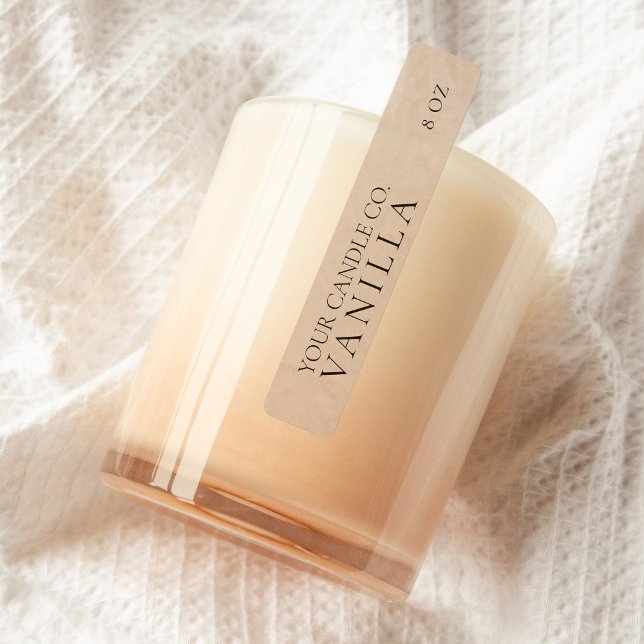 Minimalistische Kraft-Personalisiert-Kerze Etiketten (Von Creator hochgeladen)