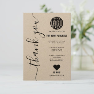 Minimalistische Kraft Signature Script Order Viele Dankeskarte