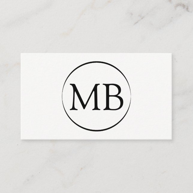 Minimalistische Kreis-Geschäfts-Karte Visitenkarte (Vorderseite)