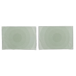 Minimalistische Kreislinie der Sage Green Kissenbezug