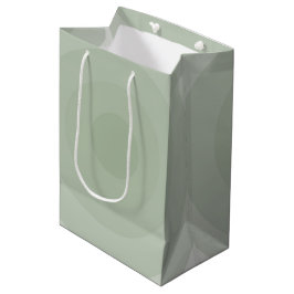 Minimalistische Kreislinie der Sage Green Mittlere Geschenktüte
