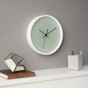 Minimalistische Kreislinie der Sage Green Uhr