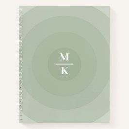 Minimalistische Kreislinie der Seite Notizbuch