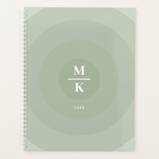 Minimalistische Kreislinie der Seite Planer (Vorderseite)