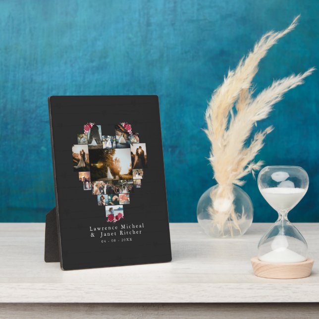 Minimalistische kundenspezifische Geschenke 18 her Fotoplatte (Seite)