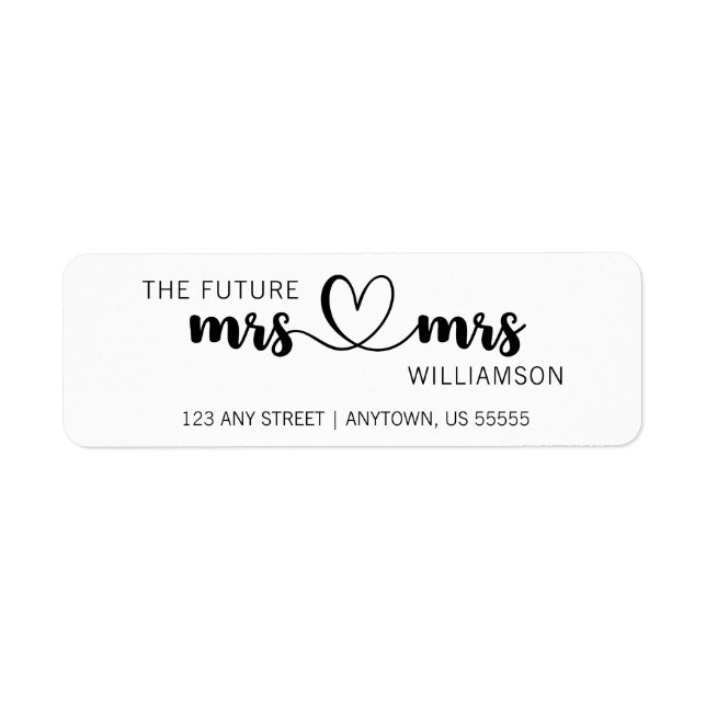 Minimalistische künftige MRS- und MRS-Rücksendeadr (Vorne)