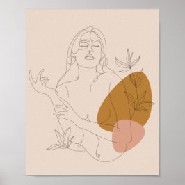Minimalistische Kunst. Boho. Poster