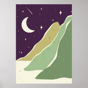 Minimalistische Landschaft Poster