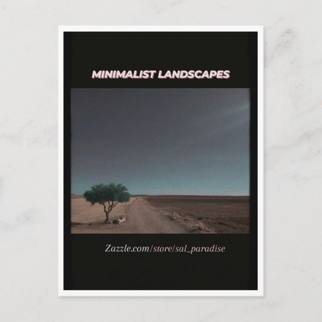 Minimalistische Landschaften Postkarte (Vorderseite)
