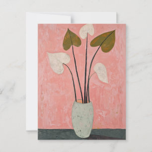 Minimalistische Launen Blumen Nr. 031 Postkarte