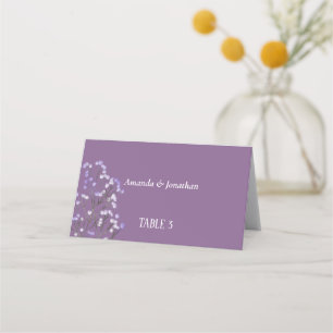Minimalistische Lavendel Floral Wedding Platzkarte