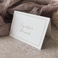 Minimalistische Lebensmittel-Buffet-Labels