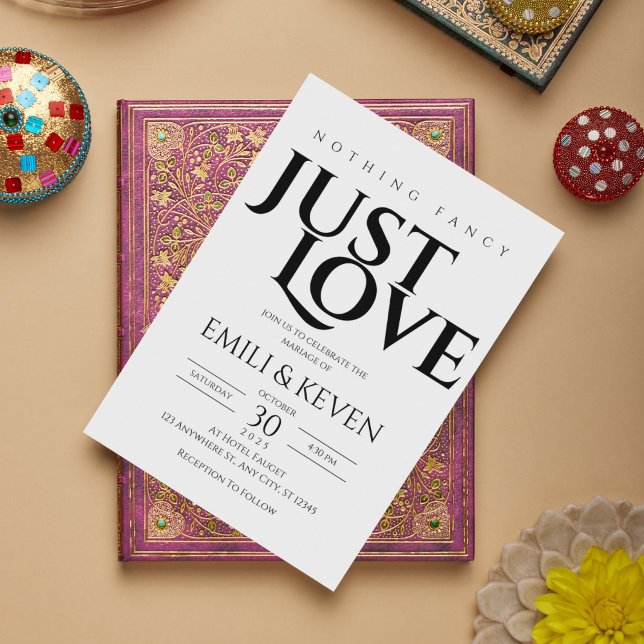 Minimalistische Liebe Einladung zur Hochzeit (Von Creator hochgeladen)