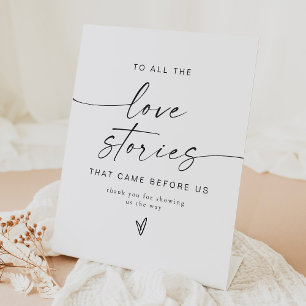 Minimalistische Liebe Geschichten Hochzeit Danke Sockelschild