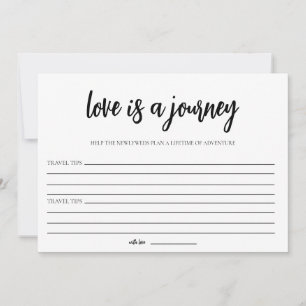 Minimalistische Liebe ist eine Reise-Brautparty-Be Einladung
