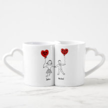 Minimalistische Liebe Tasse für benutzerdefinierte
