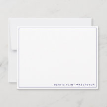 Minimalistische Lila Grenznotizkarte