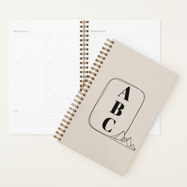 Minimalistische Line-Art-Rahmen  Planer (Anzeige)