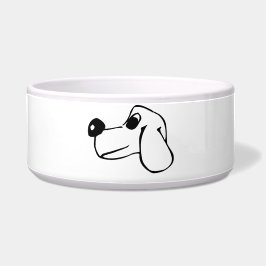 Minimalistische Linie Art Dog Bowl - Elegante Kani Napf