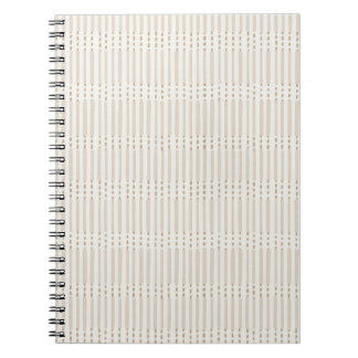 Minimalistische Linien bohemian neutrales Grau Notizblock