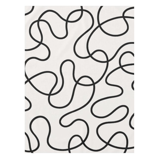 Minimalistische Linienweberei Tischdecke (Vorderseite)