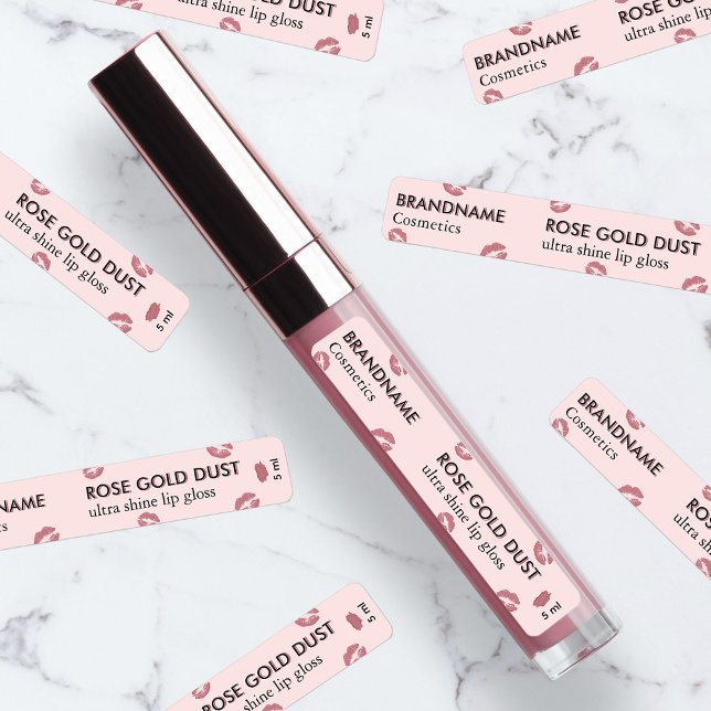 Minimalistische Lippenglanz Rose Gold - Kundenspez Etiketten (Von Creator hochgeladen)