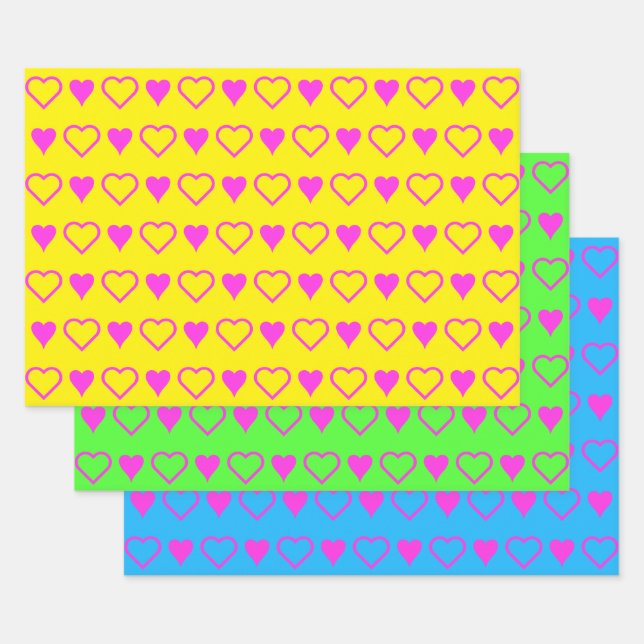 Minimalistische Living Valentinstag Geschenkpapier Set (Set)