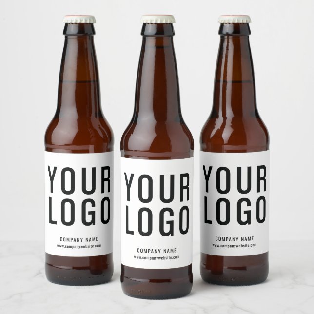 Minimalistische Logo-Labels für kundenspezifische  Bierflaschenetikett (Flaschen)