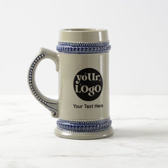 Minimalistische Logos und Texte Bierglas (Links)