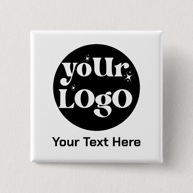 Minimalistische Logos und Texte Button (Vorderseite)
