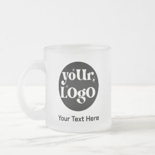 Minimalistische Logos und Texte Mattglastasse