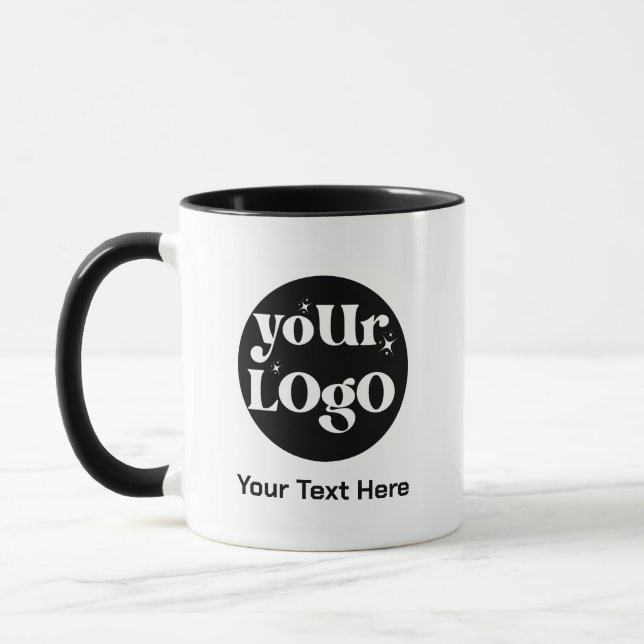 Minimalistische Logos und Texte Tasse (Links)