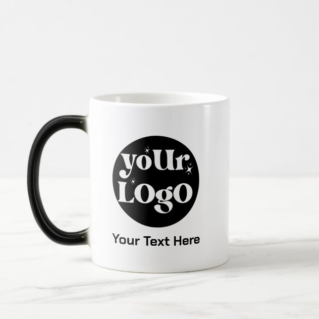 Minimalistische Logos und Texte Verwandlungstasse (Links)