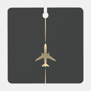 Minimalistische Luftfahrt Ornament Aus Metall