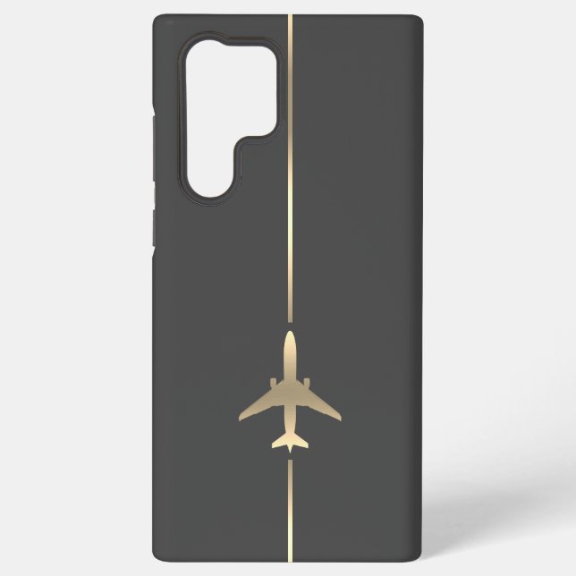 Minimalistische Luftfahrt Samsung Galaxy Hülle (Rückseite)