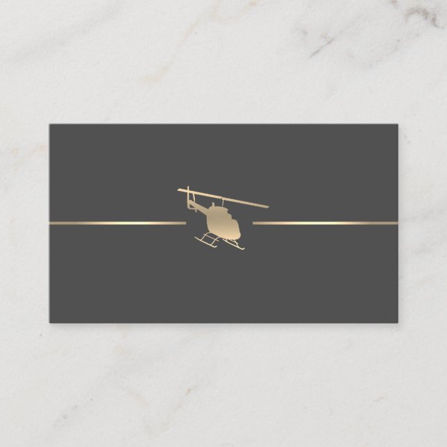 Minimalistische Luftfahrtkarte Visitenkarte (Vorderseite)
